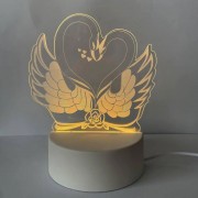 3D світильник-нічник «Лебеді» 3D Creative