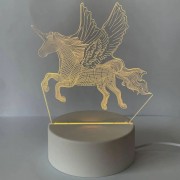 3D світильник-нічник «Єдиноріг» 3D Creative
