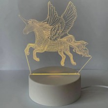 3D світильник-нічник «Єдиноріг» 3D Creative 3D світильник-нічник «Єдиноріг» 3D Creative