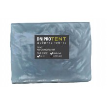 Тент Газель висота 2.2м DniproTent 2-х сторонній 8-14 люверсів посилений сірий ПВХ 650г/м2 
