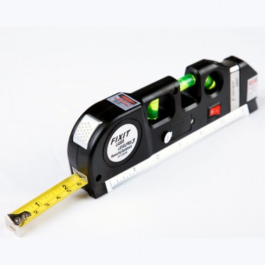 Лазерный уровень нивелир Fixit Laser Level Pro PR0 3: лазерный уровень, жидкостный уровень, рулетка