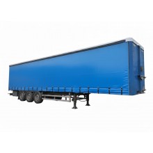 Тент Dniprotent бічна зсувна штора 650 г/м2 на напівпричіп (фуру) Синій