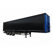 Тент Dniprotent бічна зсувна штора 650 г/м2 на напівпричіп (фуру) Чорний