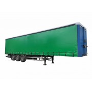 Тент Dniprotent бічна зсувна штора 900 г/м2 на напівпричіп (фуру) Зелений