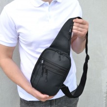 Чоловіча сумка з кобурою Cordura, сумка чорна з кордури месенджер 
