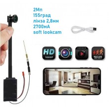 Міні камера на шлейфі OMG microHD 2Мп 155град лінза 2,8мм 2700мА soft lookcam укр. інструкція