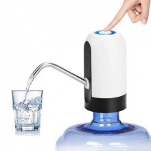 Электрический дозатор-помпа для воды с аккумулятором WATER DISPENSER DL31 Диспенсер Водяной Насос Белый