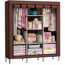 Складной каркасный тканевый шкаф Storage Wardrobe 88130, шкаф на три секции 130*45*175.легко собирается и отлично экономит пространство