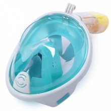 Повнолицева маска для плавання Easybreath (L/XL) А005521 Бірюзова з кріпленням для камери
