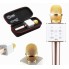 Беспроводной портативный Bluetooth микрофон для караоке MicGeek Q9 в кейсе (A005142) 2в1 Gold