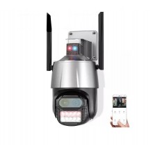 Вулична відеокамера OMG P10S 8MP 4K Wifi 8x Zoom з подвійною лінзою + датчик руху
