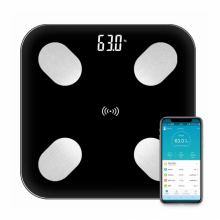 Умные напольные смарт весы SunOne с приложением для смартфона bluetooth Black