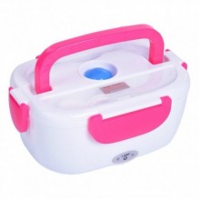 Термо Ланч бокс с подогревом от розетки 220В Electric Lunch Box Розовый
